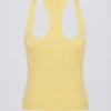 Maiou Soft Active cu spate în formă de U, culoare Lămâie Maiou Soft Active cu spate în formă de U, culoare Lămâie
