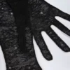 Mănuși din dantelă Poe, negru Mănuși din dantelă Poe, negru