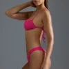Oh Polly Costume de baie: Slip de bikini cu decupaj în V și pietre HOTFIX, în culoarea Raspberry Sorbet Oh Polly Costume de baie: Slip de bikini cu decupaj în V și pietre HOTFIX, în culoarea Raspberry Sorbet