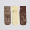 Pachet de șosete Pilates în Mocha Multi Pachet de șosete Pilates în Mocha Multi