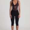 Pantaloni capri scurți Giuliana din jersey Ponte, negri Pantaloni capri scurți Giuliana din jersey Ponte, negri