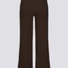 Pantaloni de jogging cu croi larg din tricot cu nervuri, culoare Pecan Pantaloni de jogging cu croi larg din tricot cu nervuri, culoare Pecan