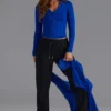 Pantaloni de jogging din jersey de bumbac moale, cu talie medie, în negru Pantaloni de jogging din jersey de bumbac moale, cu talie medie, în negru