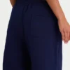 Pantaloni de jogging din jersey periat cu croi larg, în culoarea albastru marin clasic Pantaloni de jogging din jersey periat cu croi larg, în culoarea albastru marin clasic