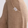 Pantaloni de jogging din material frotat cu croi larg, culoare maro mocha Pantaloni de jogging din material frotat cu croi larg, culoare maro mocha