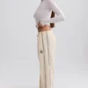 Pantaloni de trening cu croi larg, hidrofugi, în nuanța Marble Pantaloni de trening cu croi larg, hidrofugi, în nuanța Marble