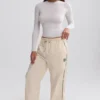 Pantaloni de trening cu croi larg, hidrofugi, în nuanța Marble Pantaloni de trening cu croi larg, hidrofugi, în nuanța Marble