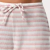 Pantaloni din jersey cu nervuri, talie joasă, cu dungi roz Pantaloni din jersey cu nervuri, talie joasă, cu dungi roz