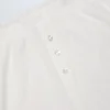 Pantaloni drepți cu talie medie Libby Pointelle, de culoare albă Pantaloni drepți cu talie medie Libby Pointelle, de culoare albă