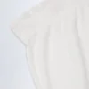 Pantaloni drepți cu talie medie Libby Pointelle, de culoare albă Pantaloni drepți cu talie medie Libby Pointelle, de culoare albă
