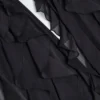 Pantaloni evazați cu talie medie și volane Felicity, negri Pantaloni evazați cu talie medie și volane Felicity, negri