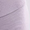 Pantaloni evazați cu tiv pliat, din tricot gros, în nuanța Dusty Lavender Pantaloni evazați cu tiv pliat, din tricot gros, în nuanța Dusty Lavender