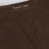 Pantaloni evazați din jersey periat, cu volane, în culoarea Pecan Marl Pantaloni evazați din jersey periat, cu volane, în culoarea Pecan Marl