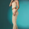 Pantaloni Fallon Petite cu talie joasă, dantelă decorată, culoare ivoriu Pantaloni Fallon Petite cu talie joasă, dantelă decorată, culoare ivoriu