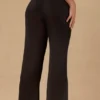 Pantaloni largi cu legătură în față Hydra, negri Pantaloni largi cu legătură în față Hydra, negri