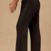 Pantaloni largi cu legătură în față Hydra, negri Pantaloni largi cu legătură în față Hydra, negri