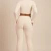 Pantaloni largi din tricot pufos Safia, culoare ivoriu Pantaloni largi din tricot pufos Safia, culoare ivoriu