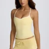Pantaloni scurți cu talie joasă, culoare lămâie Pantaloni scurți cu talie joasă, culoare lămâie