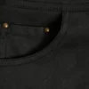 Pantaloni scurți cu talie medie și șireturi Parva, negri Pantaloni scurți cu talie medie și șireturi Parva, negri