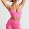 Pantaloni scurți cu talie înaltă Define Luxe în roz aprins Pantaloni scurți cu talie înaltă Define Luxe în roz aprins