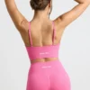 Pantaloni scurți cu talie înaltă Define Luxe în roz aprins Pantaloni scurți cu talie înaltă Define Luxe în roz aprins