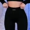 Pantaloni scurți de ciclism cu nervuri, negri Pantaloni scurți de ciclism cu nervuri, negri