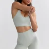 Pantaloni scurți de ciclism cu talie înaltă Define Luxe în culoarea Fog Pantaloni scurți de ciclism cu talie înaltă Define Luxe în culoarea Fog