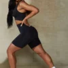 Pantaloni scurți de ciclism cu talie înaltă Define Luxe, negri Pantaloni scurți de ciclism cu talie înaltă Define Luxe, negri