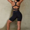 Pantaloni scurți de ciclism cu talie înaltă Define Luxe, negri Pantaloni scurți de ciclism cu talie înaltă Define Luxe, negri