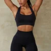 Pantaloni scurți de ciclism cu talie înaltă Define Luxe, negri Pantaloni scurți de ciclism cu talie înaltă Define Luxe, negri
