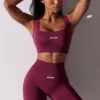Pantaloni scurți de ciclism cu talie înaltă Super Sculpt în culoarea prune Pantaloni scurți de ciclism cu talie înaltă Super Sculpt în culoarea prune