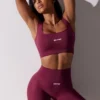 Pantaloni scurți de ciclism cu talie înaltă Super Sculpt în culoarea prune Pantaloni scurți de ciclism cu talie înaltă Super Sculpt în culoarea prune