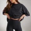 Pantaloni scurți de ciclism din bumbac moale, negri Pantaloni scurți de ciclism din bumbac moale, negri