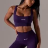 Pantaloni scurți de ciclism Super Sculpt cu talie înaltă, în culoarea violet Pantaloni scurți de ciclism Super Sculpt cu talie înaltă, în culoarea violet