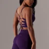 Pantaloni scurți de ciclism Super Sculpt cu talie înaltă, în culoarea violet Pantaloni scurți de ciclism Super Sculpt cu talie înaltă, în culoarea violet