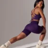 Pantaloni scurți de ciclism Super Sculpt cu talie înaltă, în culoarea violet Pantaloni scurți de ciclism Super Sculpt cu talie înaltă, în culoarea violet