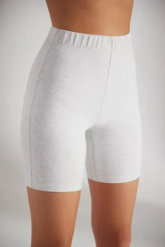 Pantaloni scurți de motociclist din bumbac moale, gri