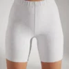 Pantaloni scurți de motociclist din bumbac moale, gri