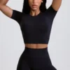 Pantaloni scurți Define Luxe cu talie înaltă, negru Pantaloni scurți Define Luxe cu talie înaltă, negru