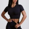 Pantaloni scurți Define Luxe cu talie înaltă, negru Pantaloni scurți Define Luxe cu talie înaltă, negru