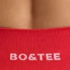 Pantaloni scurți Define Luxe Mini în roșu mac