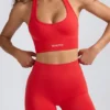 Pantaloni scurți Define Luxe Mini în roșu mac