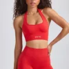 Pantaloni scurți Define Luxe Mini în roșu mac