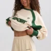Pantaloni scurți elastici din jersey de bumbac moale, în culoarea marmoră Pantaloni scurți elastici din jersey de bumbac moale, în culoarea marmoră
