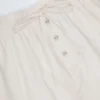 Pantaloni scurți Elsie din poplin de bumbac cu nod în față, de culoare albă Pantaloni scurți Elsie din poplin de bumbac cu nod în față, de culoare albă