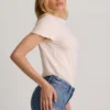 Pantaloni scurți Lanori cu talie joasă, de culoare albastru mediu Pantaloni scurți Lanori cu talie joasă, de culoare albastru mediu