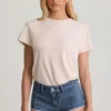 Pantaloni scurți Lanori cu talie joasă, de culoare albastru mediu Pantaloni scurți Lanori cu talie joasă, de culoare albastru mediu