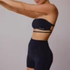 Pantaloni scurți mini cu talie înaltă, negru Pantaloni scurți mini cu talie înaltă, negru