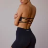 Pantaloni scurți mini cu talie înaltă, negru Pantaloni scurți mini cu talie înaltă, negru