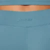 Pantaloni scurți mini cu talie răsucită și buzunare, în albastru piatră Pantaloni scurți mini cu talie răsucită și buzunare, în albastru piatră